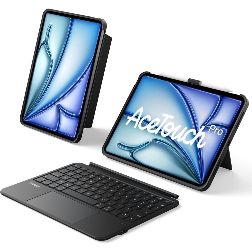 Inateck for iPad Air 11/Pro 11 Inch Case Keyboard, 5.1" Full-Area Trackpad